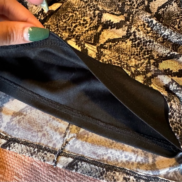 Snake Print Slip Dress - Picture 7 of 7